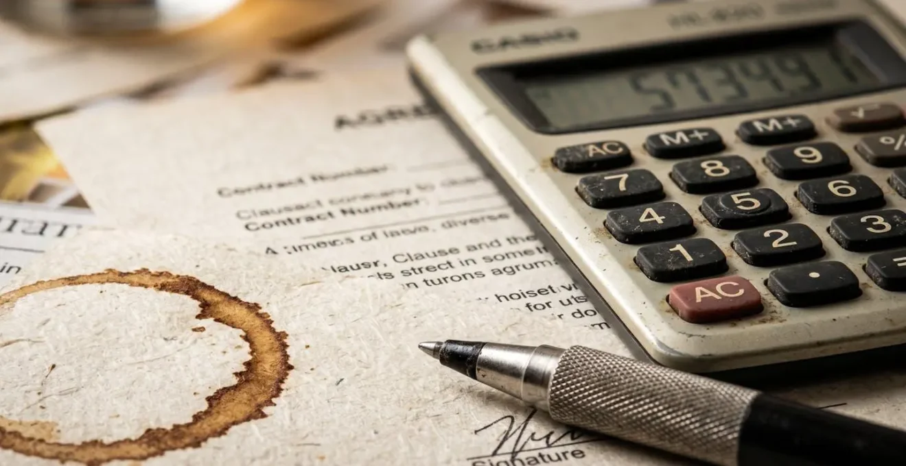 Dettaglio macro di documenti contrattuali e calcolatrice per gestione TFR badante